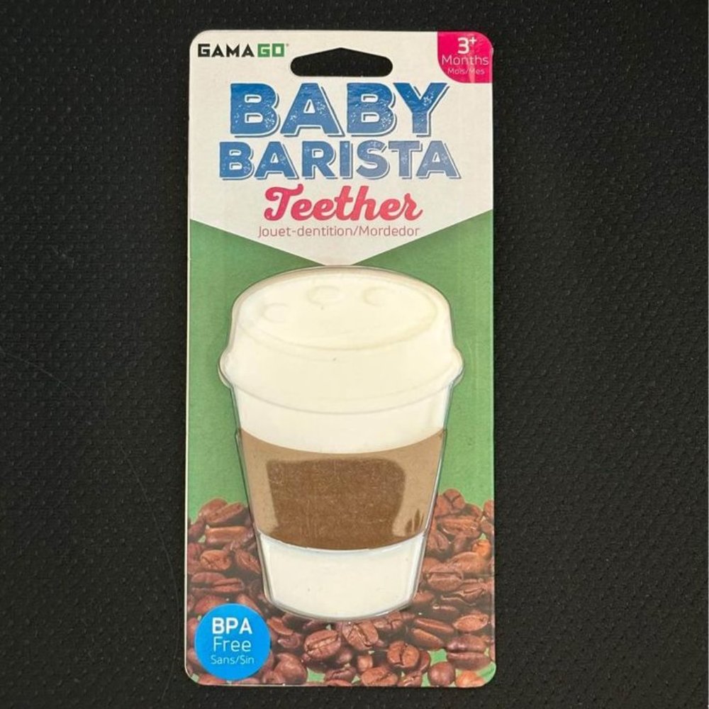 New Baby Teether - Coffee Cup Style